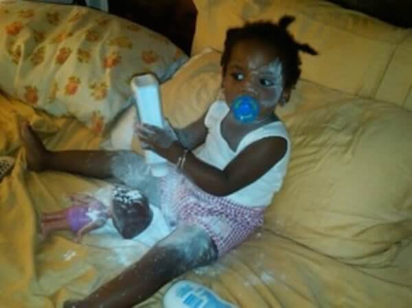 "My Baby Doll Needs Baby Powder As Well”