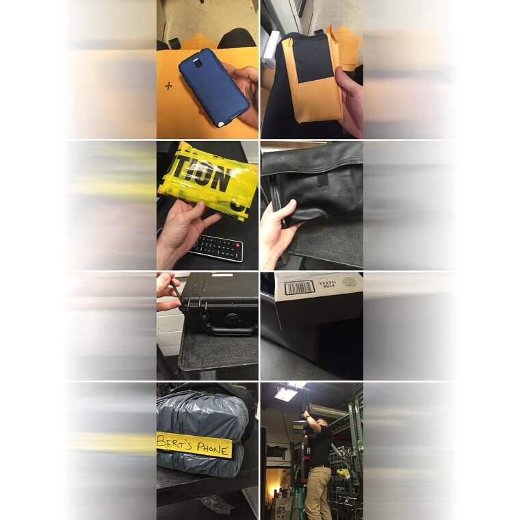 Prankster Suspends a Phone in Office Airspace