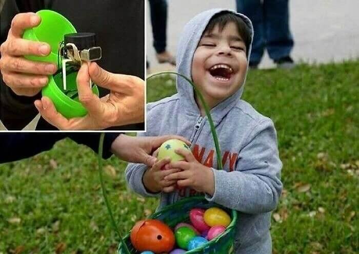 Father Makes Easter Egg Hunts for the Visually Impaired